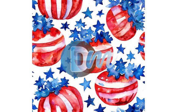 4th of July Seamless Pattern 105