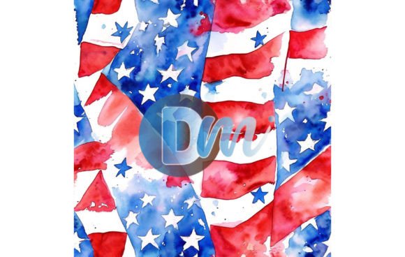 4th of July Seamless Pattern 106: Creative Asset