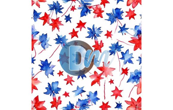 4th of July Seamless Pattern 115: Evaluating a Digital Design Asset for Patriotic Projects