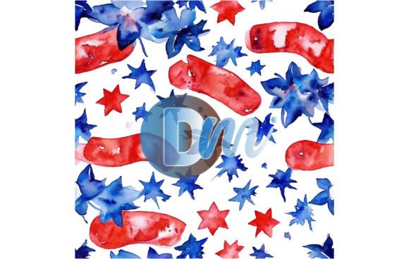 4th of July Seamless Pattern 140: Your Instant Digital Resource for Patriotic Designs
