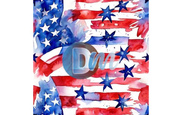 Celebrate Independence Day with the 4th of July Seamless Pattern 65 – A Versatile Digital Asset for Creative Projects