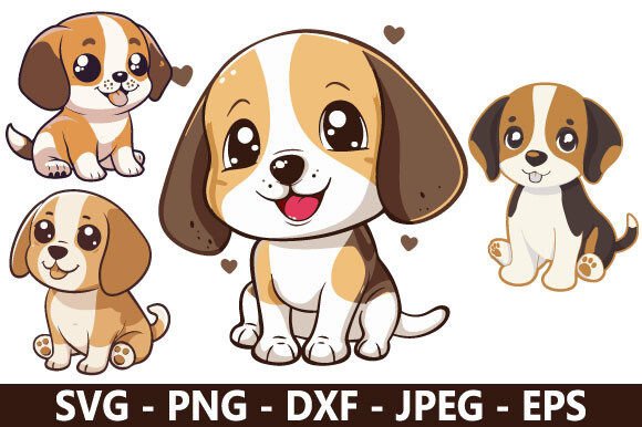 Cute Beagle SVG Bundle: Creative Designs