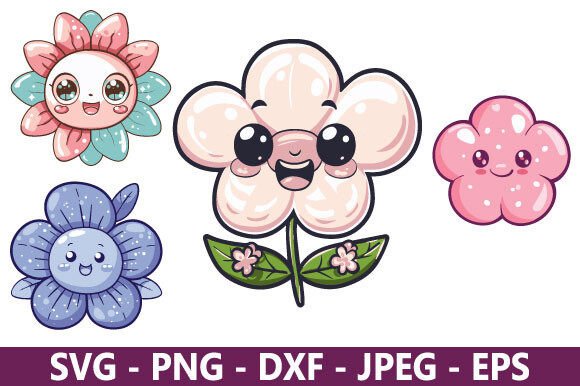 Cute Flower SVG Bundle: A Versatile Design Resource for Everyday Creativity