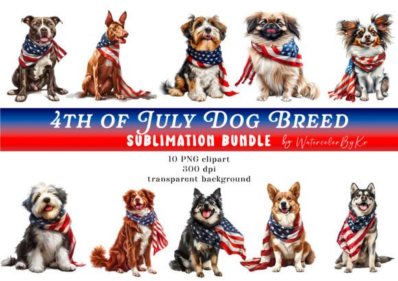 Evaluating the 4th July Dog Breed Bundle Clipart for Your Creative Projects