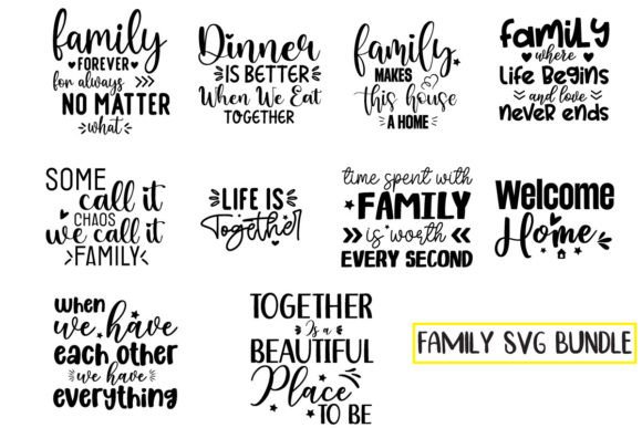 Family SVG Bundle for Creative Projects