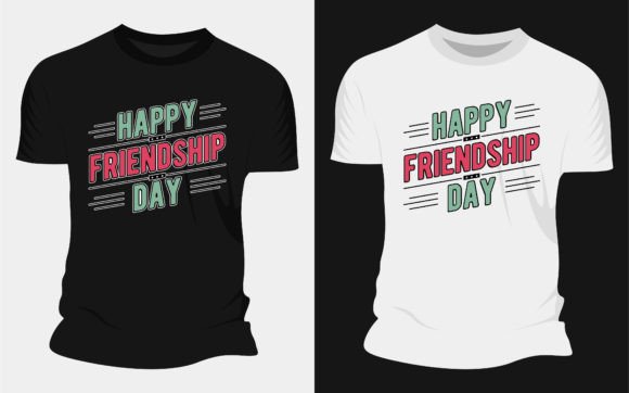 Happy Friendship Day Typography T-shirt: Designing with Purpose and Style