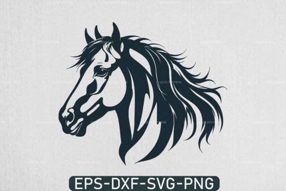 Horse Head with Horseshoe SVG Rodeo File: A Versatile Design for Endless Creative Projects