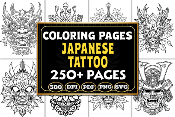 Japanese Tattoo Coloring Pages: A Creative Journey into Tradition and Relaxation