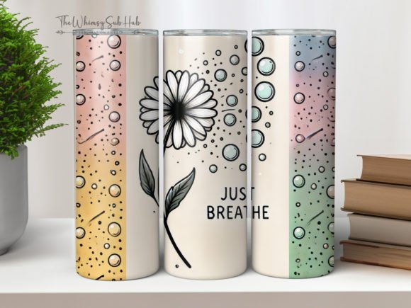 Just Breathe Tumbler Design Assets