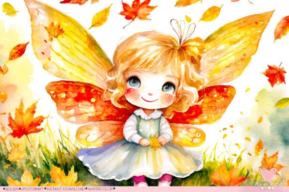 Little Fairy with Autumn-Colored Wings – Evaluating the Digital Art Asset Collection