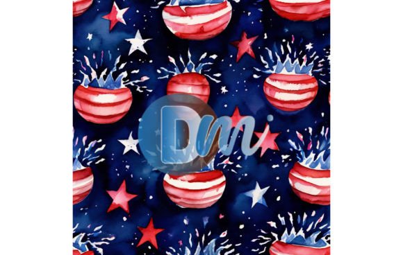 Patriotic Design: 4th of July Seamless Pattern 87
