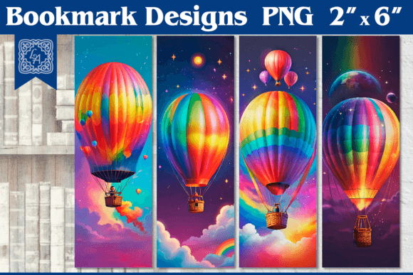 Rainbow Hot Air Balloon Printable Bookmarks for Every Reader