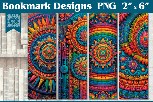 Rainbow Mandala Printable Bookmark 4 PNG: Colorful Companions for Your Reading Journey