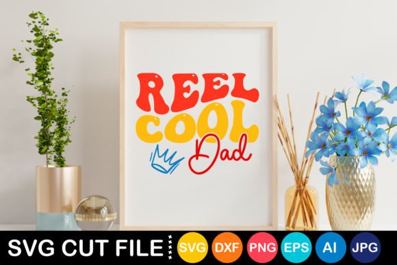 Retro Reel Cool Dad SVG