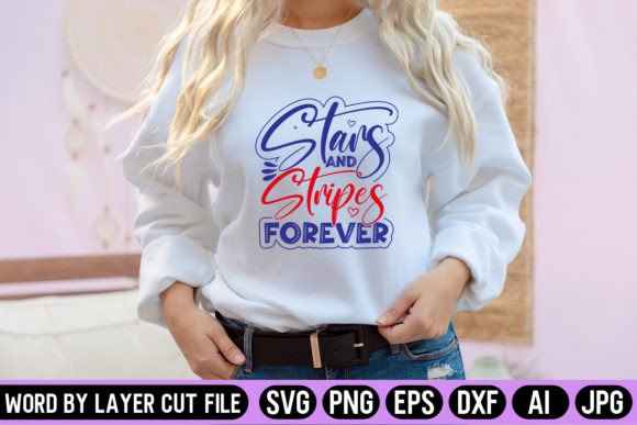 Stars and Stripes Forever SVG Design for Creative Projects